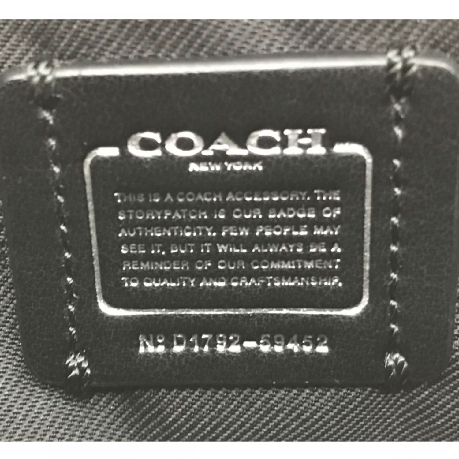 中古】 COACH コーチ クロスボディ クラッチ スター リベット ダーク