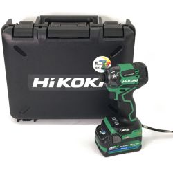 ▼▼ HiKOKI ハイコーキ コードレスインパクトドライバ ケース・バッテリー・充電器付属 WH36DC グリーン Aランク