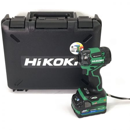  HiKOKI ハイコーキ コードレスインパクトドライバ ケース・バッテリー・充電器付属 WH36DC グリーン
