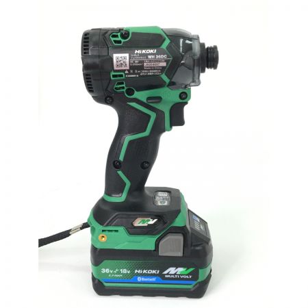  HiKOKI ハイコーキ コードレスインパクトドライバ ケース・バッテリー・充電器付属 WH36DC グリーン