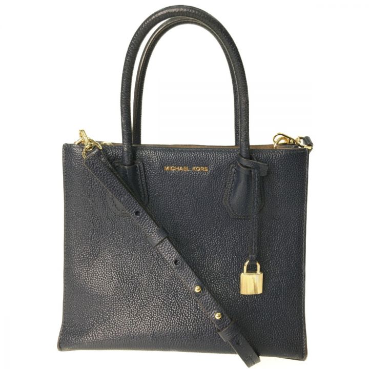 MICHAEL KORS マイケルコース レディース 2WAYショルダーバッグ ミディアム コンバーチブルトート 30F6GM9T2L  ネイビー｜中古｜なんでもリサイクルビッグバン