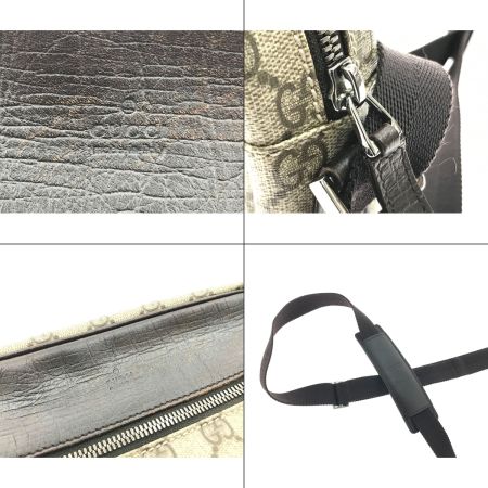  GUCCI グッチ GGプラス ショルダーバッグ PVC レザー レディース 114291 ベージュ