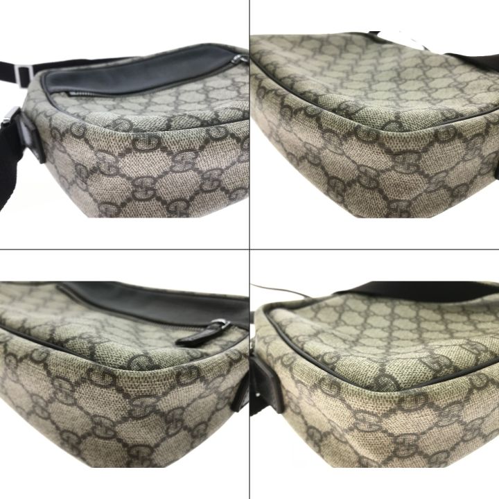 北8145]GUCCI ショルダーバッグ レザー ブラック 【公式直営