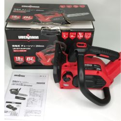 ▼▼ UBERMANN ウーバマン 電動工具 充電式チェーンソー250mmセット UB18VCBLBFS250 Aランク