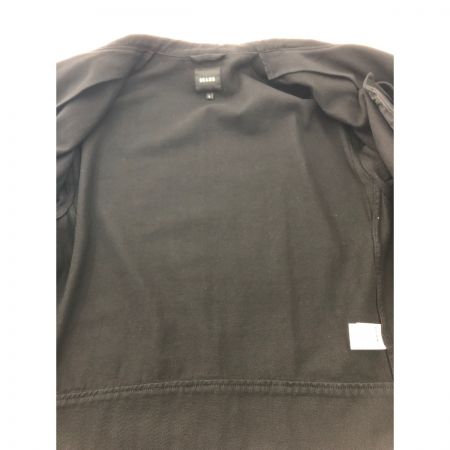  BEAMS ビームス メンズ デニムジャケット ダブルルーズジャケット ライダース 21SS Lサイズ ブラック