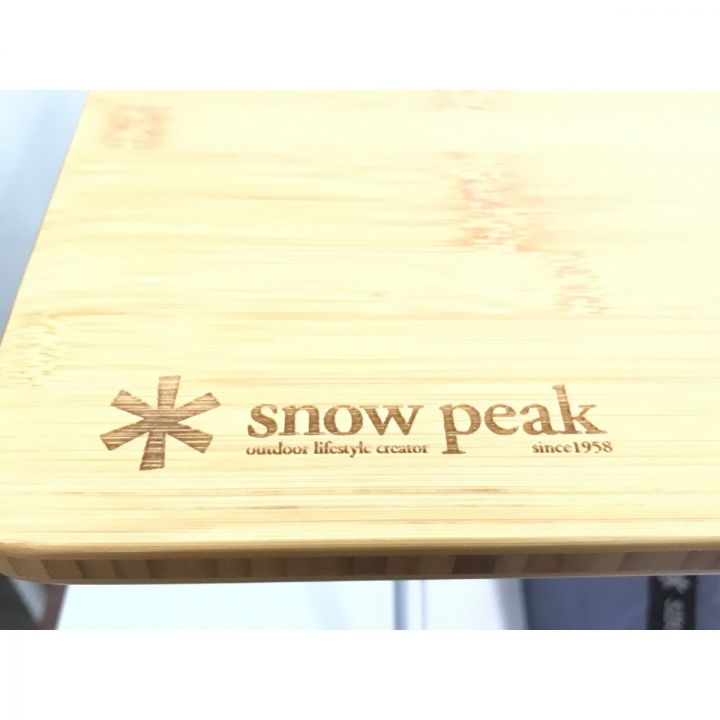  PEAK スノーピーク ワンアクションローテーブル竹 中古品 中古品】ワンアクションローテーブル竹