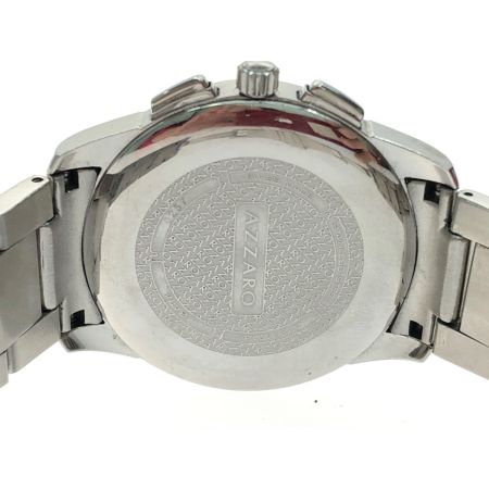  azzaro メンズ腕時計 クオーツ クロノグラフ ステンレススチール