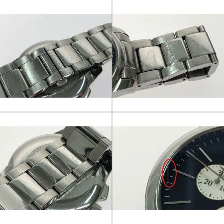  azzaro メンズ腕時計 クオーツ クロノグラフ ステンレススチール