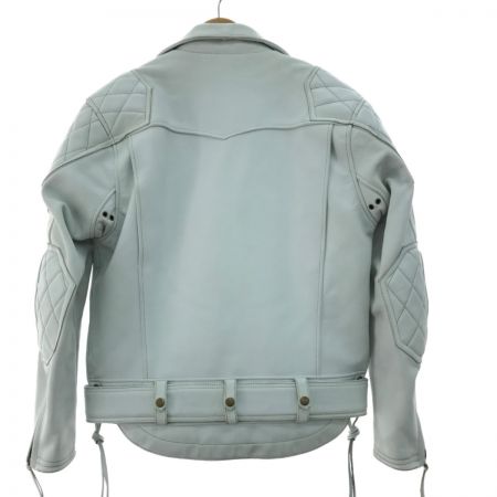  KADOYA ライダースレザージャケット サイズ L ホワイト