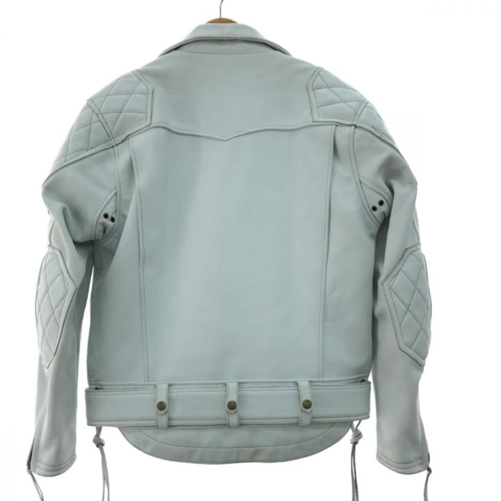 KADOYA ライダースレザージャケット サイズ L ホワイト｜中古 
