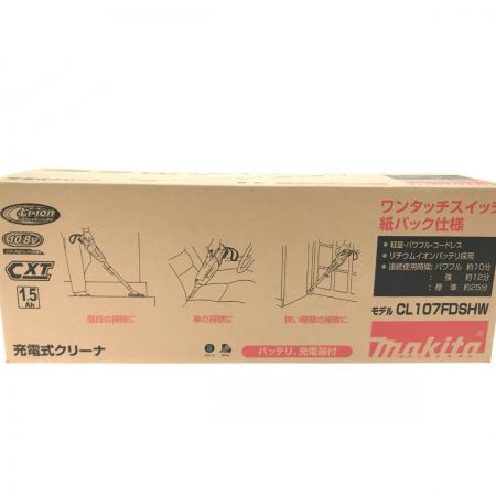  MAKITA マキタ 充電式クリーナ CL107FDSHW ホワイト