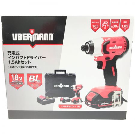  コメリ ウーバマン 充電式インパクトドライバー 1.5Ahセット UB18VIDBL15BPCG