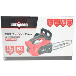 ▼▼ コメリ UBERMANN ウーバマン18Ｖ充電式チェーンソー250ｍｍ 本体のみ UB18VCBLBFS250 Sランク