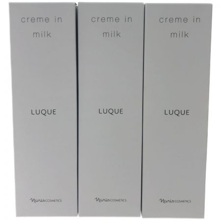   送料無料！ 濃密 乳液 ナリス ルクエ 3 クリーム イン ミルク 3本セット