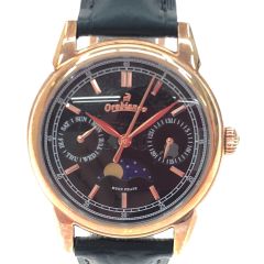  Orobianco オロビアンコ レディース腕時計 クオーツ ビアンコネーロ BIANCONERO ムーンフェイス  OR0075-33 Aランク