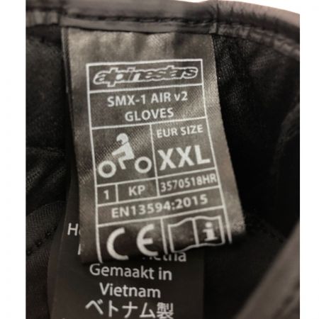  alpinestars アルパインスターズ バイクグローブ サイズXXL SMX-1 AIR V2 ブラック