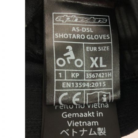  ALPINE STARS アルパインスターズ AS-DSL SHOTARO グローブ サイズXL AS-DSL ブラック