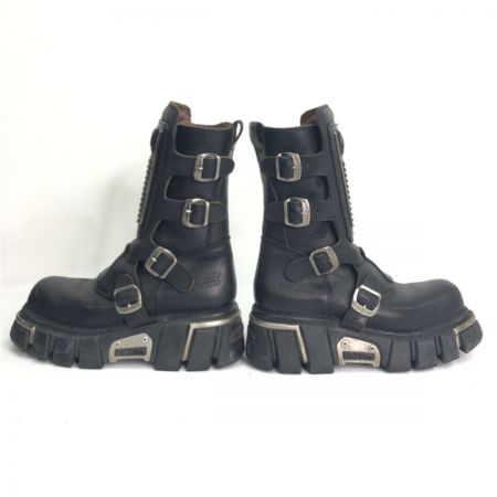  NEWROCK バイク厚底ブーツ サイズ４２ ブラック