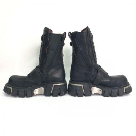  NEWROCK バイク厚底ブーツ サイズ４２ ブラック