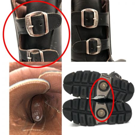  NEWROCK バイク厚底ブーツ サイズ４２ ブラック