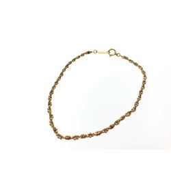 ▼▼  貴金属 レディースブレスレット ボールチェーン デザインスクリューブレスレット 17㎝ Bランク