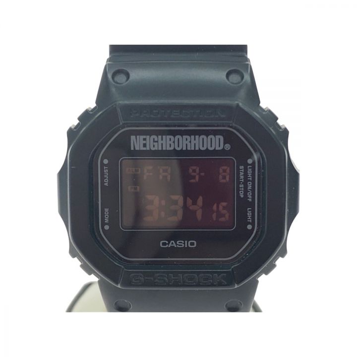 CASIO カシオ メンズ腕時計 クオーツ G-SHOCK Gショック NEIGHBORHOODコラボウォッチ DW-5600VT ブラック ｜中古｜なんでもリサイクルビッグバン