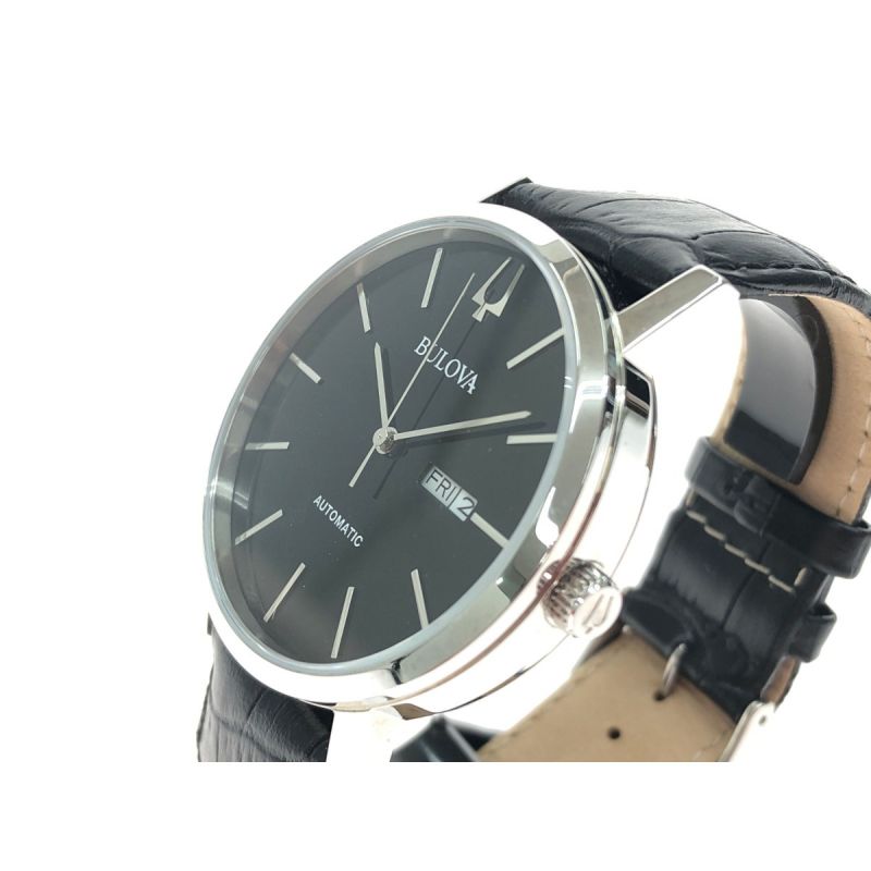 時計中古】 BULOVA ブローバ メンズ腕時計 自動巻き Leather Watch 96C131 ...