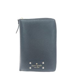 ▼▼ Kate Spade ケイトスペード システム手帳 6つ穴 ラウンドファスナー ブラック Bランク