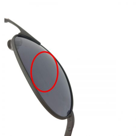  OAKLEY オークリー サングラス メタルフレーム グレー レンズキズ多数 付属品なし