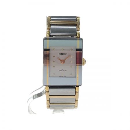 RADO ラドー 腕時計 132.0118.3 DIASTAR ダイヤスター 時計 シルバー ブラック レディース ユニセックス ファッション USED約20cmムーブメント