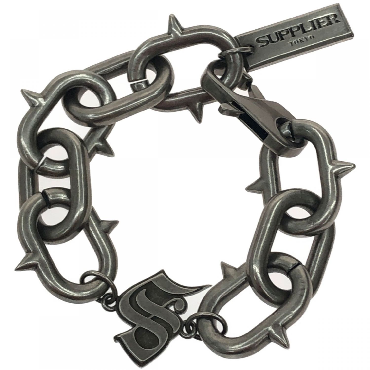 中古】 supplier サプライヤー ブレスレット THORN BRACELET 全長21cm