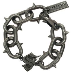 ▼▼ supplier サプライヤー ブレスレット THORN BRACELET 全長21cm 付属品なし Bランク