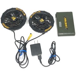▼▼ BURTLE バートル AIRCRAFT空調服用工具 ファンバッテリーセット13V PSEマークあり AC260 ブラック Cランク