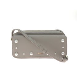 ▼▼ FURLA フルラ レディース ミニショルダー デリッツィオーサ パール付 963575 ベージュ Bランク