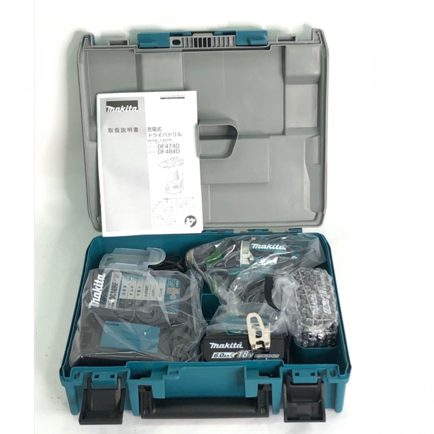 中古】 MAKITA マキタ 18V充電式ドライバドリル 付属品完備 DF484DRGX