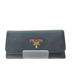 ▼▼ PRADA プラダ ユニセックス サフィアーノ 6連キーケース ブラック Bランク