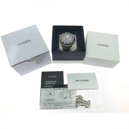  CITIZEN シチズン メンズ腕時計 エコドライブ電波時計 PROMASTER MARINE AS7141-60E