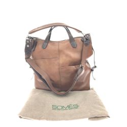 ▼▼ Somes Saddle ソメスサドル 2WAYバッグ ショルダートート レザーバッグ ブラウン Bランク