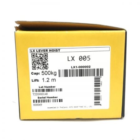  KITO キトー レバーブロック 500kg 1.2m LX005