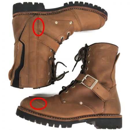  AVIREX アビレックス バイカーブーツ サイズ26cm AV2100 ブラウン 靴本体のみ レザー