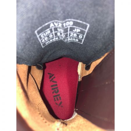  AVIREX アビレックス バイカーブーツ サイズ26cm AV2100 ブラウン 靴本体のみ レザー