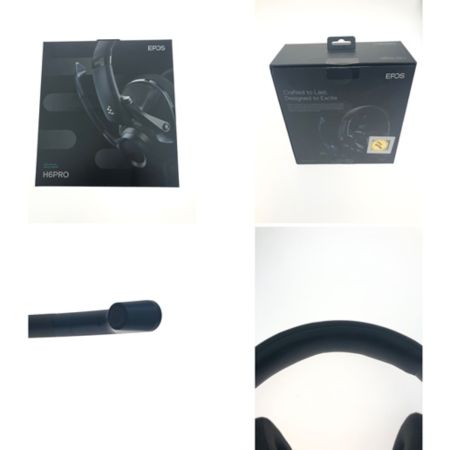  EPOS 密閉型ゲーミングヘッドセット  H6PRO 箱・コード類付属