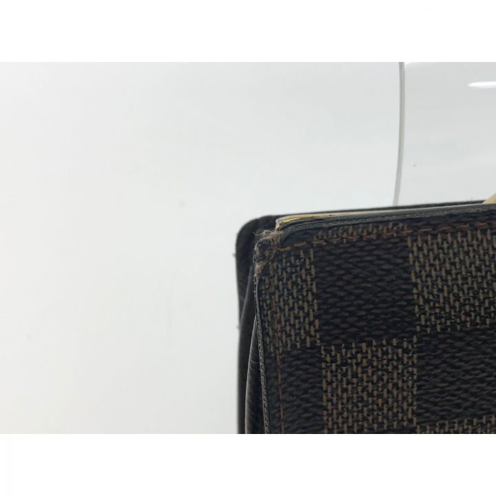 LOUIS VUITTON ルイヴィトン ダミエ ポルトフォイユ ヴィエノワ がま口 二つ折り財布 N61674  ブラウン｜中古｜なんでもリサイクルビッグバン