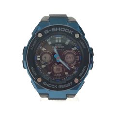  CASIO カシオ メンズ腕時計 電波ソーラー G-SHOCK Gショック G-STEEL マルチバンド6 アナデジ GST-W300G Aランク