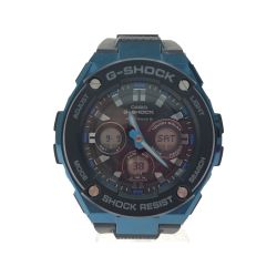 ▼▼ CASIO カシオ メンズ腕時計 電波ソーラー G-SHOCK Gショック G-STEEL マルチバンド6 アナデジ GST-W300G Aランク