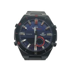 ▼▼ CASIO カシオ メンズ腕時計 クオーツ EDIFICE エディフィス スクーデリア・トロ・ロッソ 限定モデル  ERA-110TR ブルーブラック Aランク