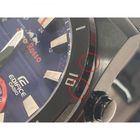  CASIO カシオ メンズ腕時計 クオーツ EDIFICE エディフィス スクーデリア・トロ・ロッソ 限定モデル  ERA-110TR ブルーブラック