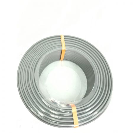  富士電線工業(FUJI ELECTRIC WIRE) VVFケーブル 3×2.0㎜ 条長100m グレー 600V ビニル絶縁ビニルシースケーブル平形
