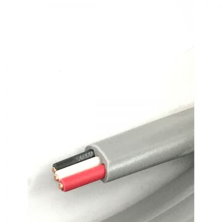  富士電線工業(FUJI ELECTRIC WIRE) VVFケーブル 3×2.0㎜ 条長100m グレー 600V ビニル絶縁ビニルシースケーブル平形
