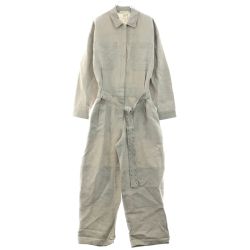 ▼▼ MICHAEL KORS マイケルコース リネン ベルテッド ジャンプスーツ ベージュ Sランク